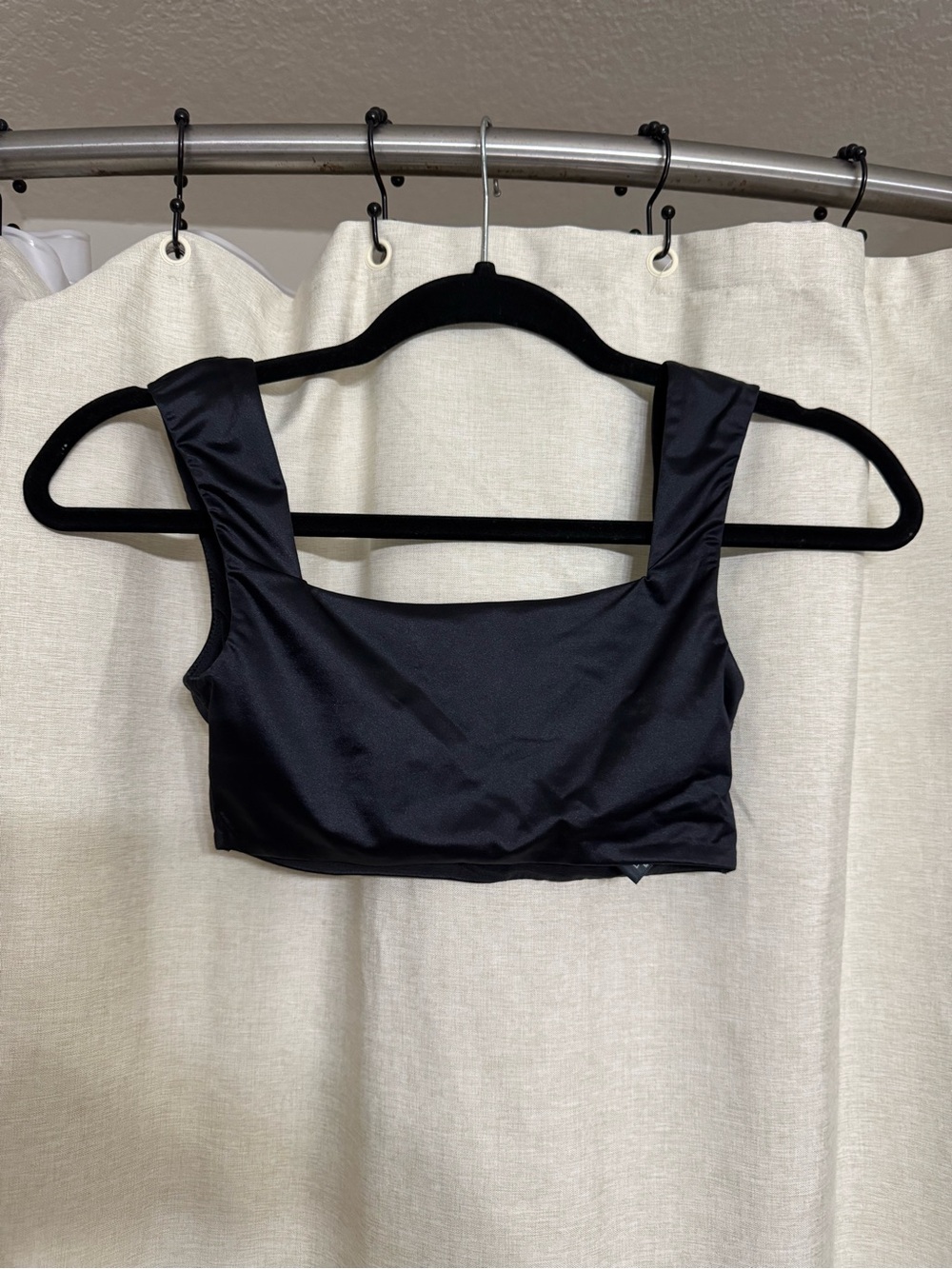 Skims satin stretch  Square-Neck Crop Bralette, bra top - Women Intimates